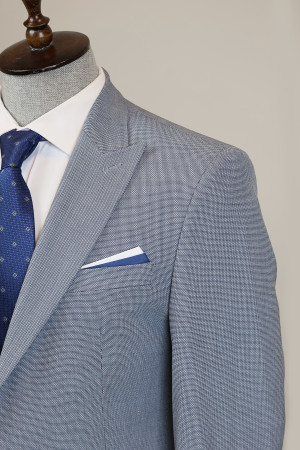 Pointed Collar Vest Suit