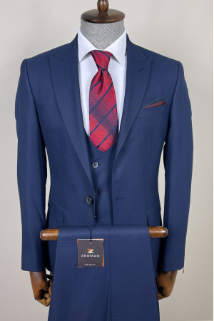 Pointed Collar Vest Suit