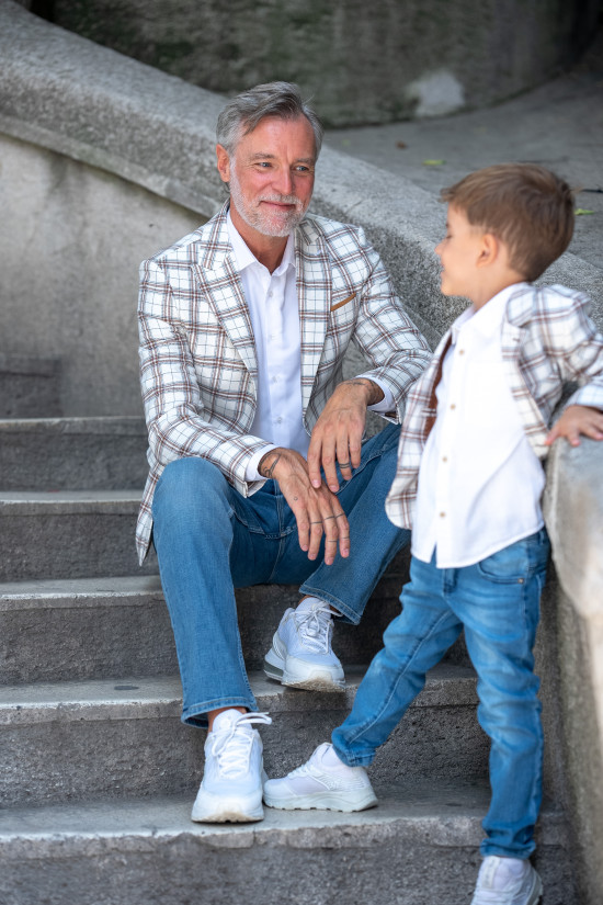 Mono Yaka Ekose Ceket