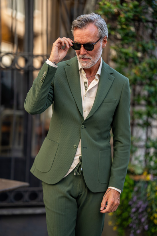 Yeşil Jogger Takım Elbise