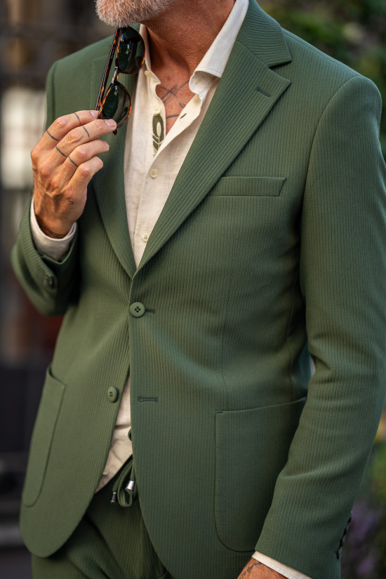 Yeşil Jogger Takım Elbise