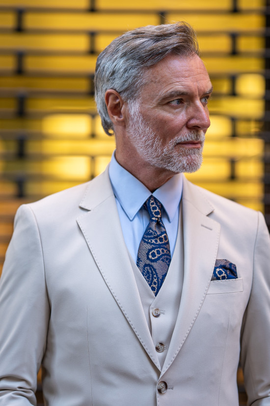 Mono Yaka Yelekli Takım Elbise 