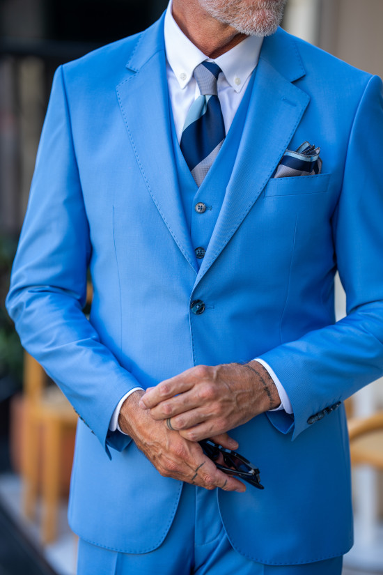 Mono Yaka Yelekli Takım Elbise 