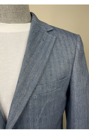 Yarım Astar Keten Ceket 