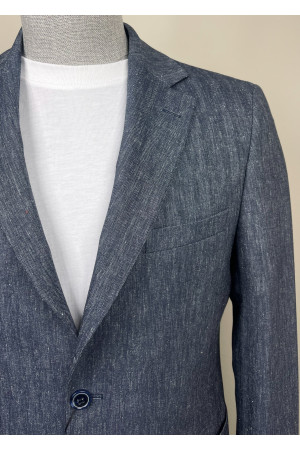 Yarım Astar Keten Ceket 