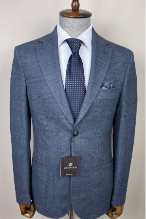Plaid Mono Collar Jacket