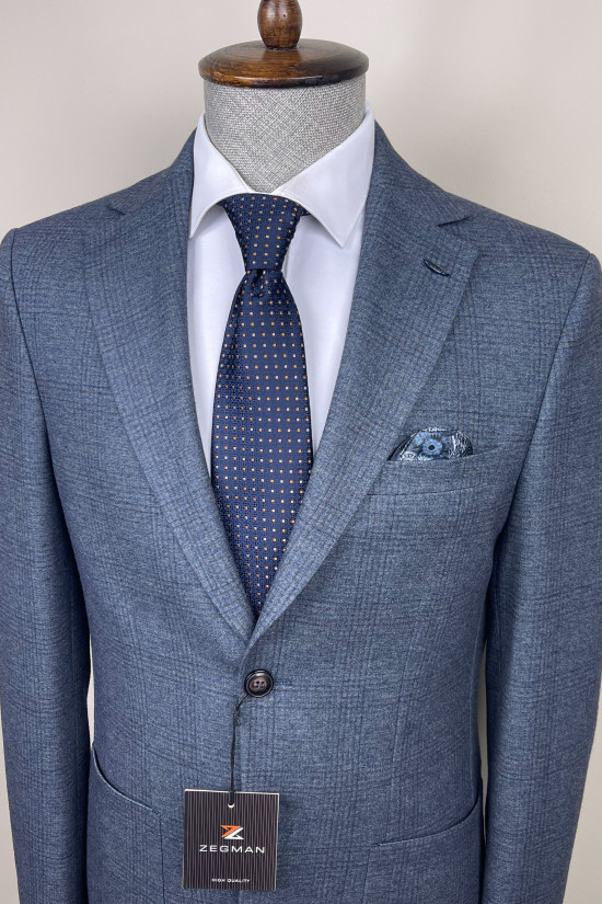 Plaid Mono Collar Jacket Plaid Mono Collar Jacket