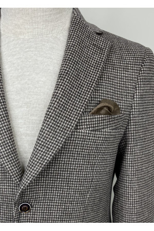 Mono Yaka Kazayağı Yün Ceket