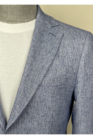 Yarım Astar Keten Ceket