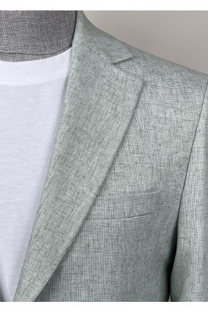 Yarım Astar Keten Ceket