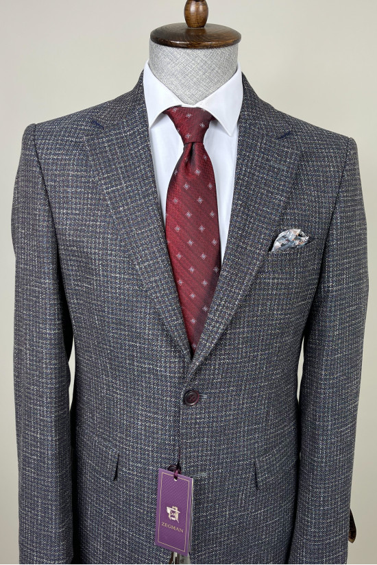 Mono Collar Patterned Jacket Mono Collar Patterned Jacket