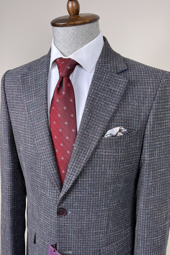 Mono Collar Patterned Jacket Mono Collar Patterned Jacket
