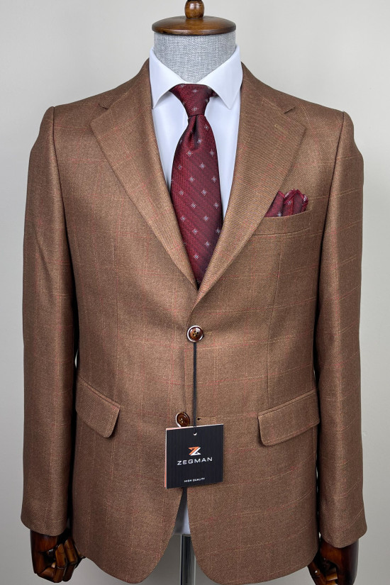 Mono Yaka Ekose Ceket