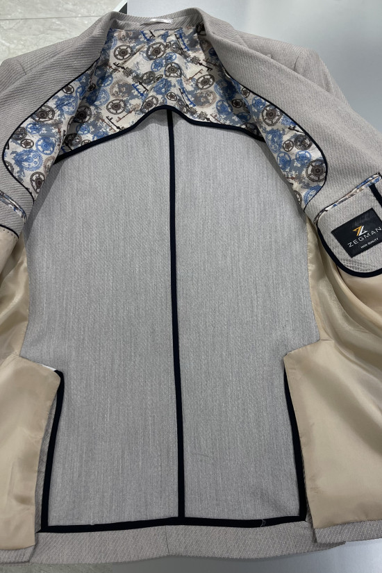 Yarım Astar Mono Yaka  Ceket