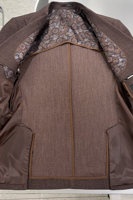 Yarım Astar Mono Yaka  Ceket