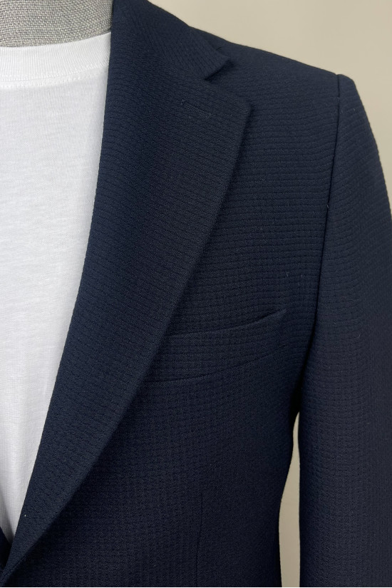 Yarım Astar Mono Yaka Torba Cep Ceket