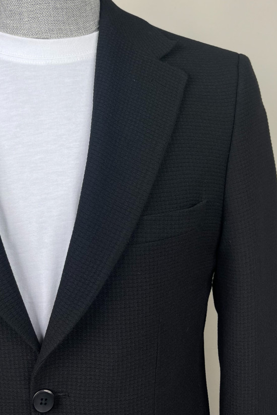 Yarım Astar Mono Yaka Torba Cep Ceket