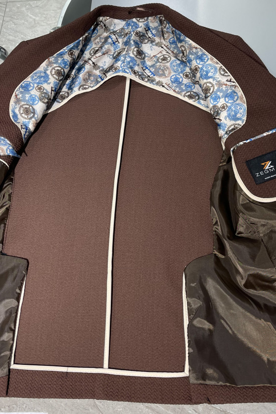 Yarım Astar Mono Yaka  Ceket