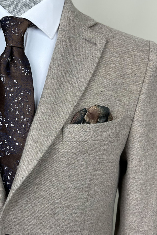 Mono Yaka Yün Ceket