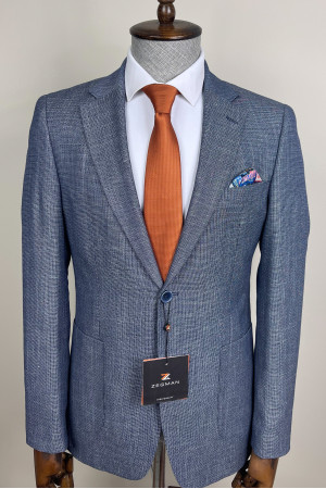 Mono Collar Linen Jacket