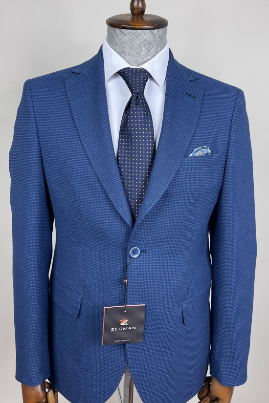 Mono Yaka Keten Ceket 