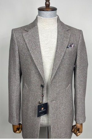 Mono Collar Long Coat