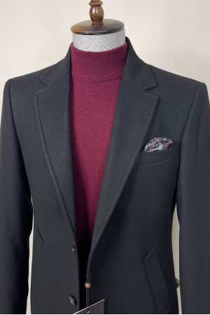 Mono Collar Long Coat