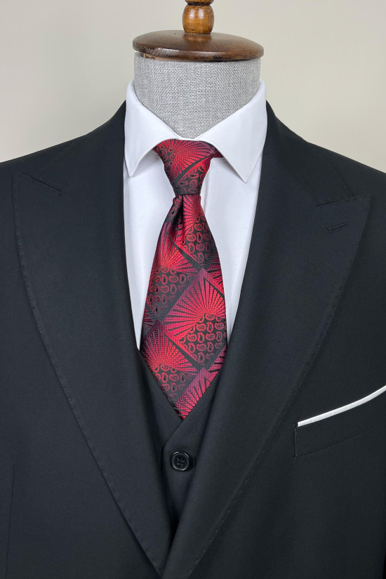 Büyük Beden Yelekli Takım Elbise