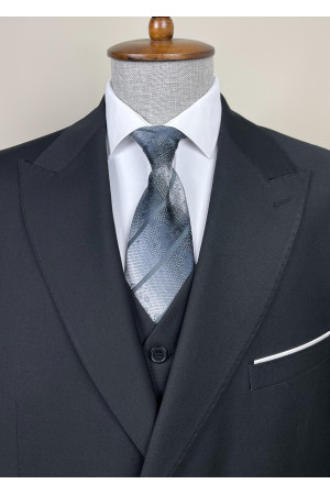 Büyük Beden Yelekli Takım Elbise