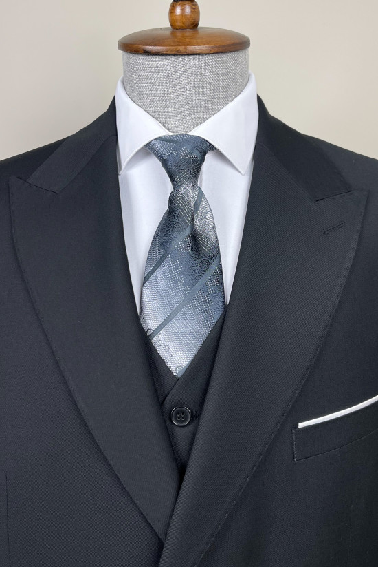 Büyük Beden Yelekli Takım Elbise