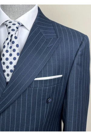 Çizgili Kruvaze Takım Elbise 