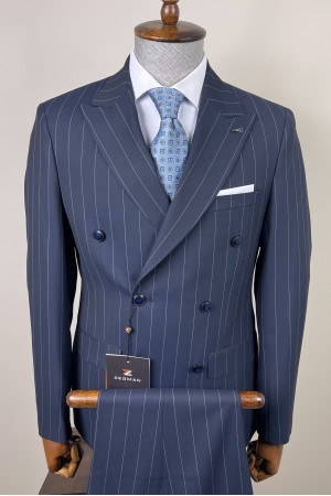 Striped Double Breasted Suit