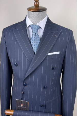 Striped Double Breasted Suit