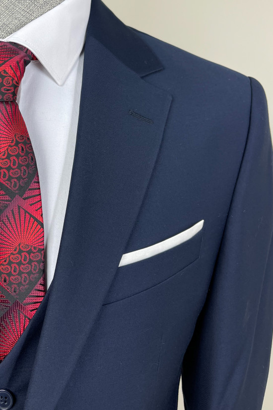 Mono Yaka Yelekli Takım Elbise 