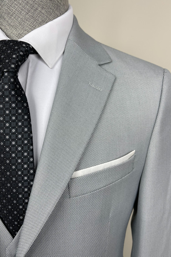 Mono Yaka Yelekli Takım Elbise 