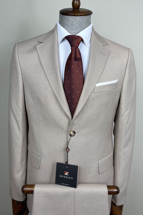 Mono Yaka Yelekli Takım Elbise 