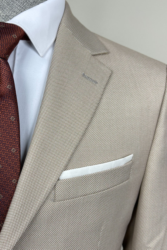 Mono Yaka Yelekli Takım Elbise 