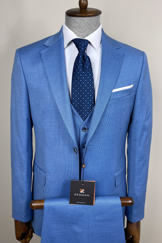 Mono Yaka Yelekli Takım Elbise 