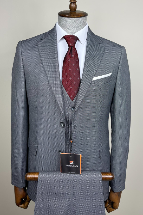 Mono Yaka Yelekli Takım Elbise 