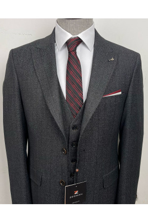 Pointed Collar Striped Suit