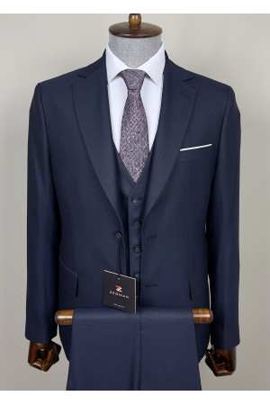 Mono Yaka Yelekli Takım Elbise 