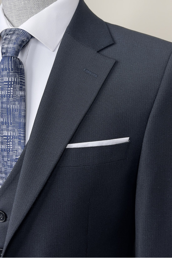 Mono Yaka Yelekli Takım Elbise 