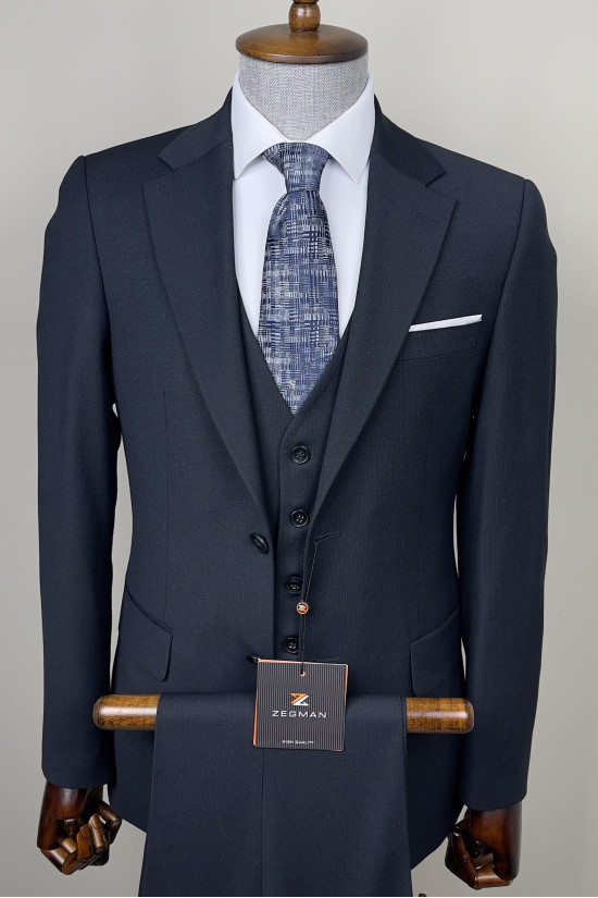 Mono Yaka Yelekli Takım Elbise 