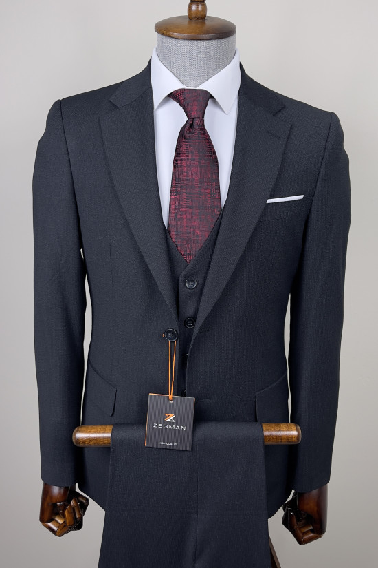 Mono Yaka Yelekli Takım Elbise 