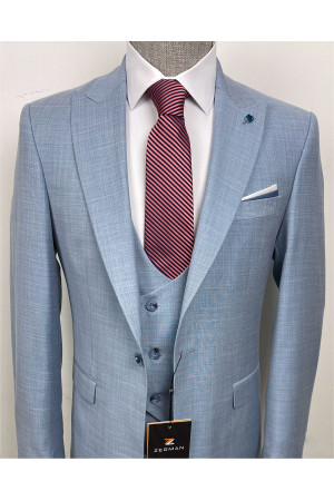 Blue Vest Suit