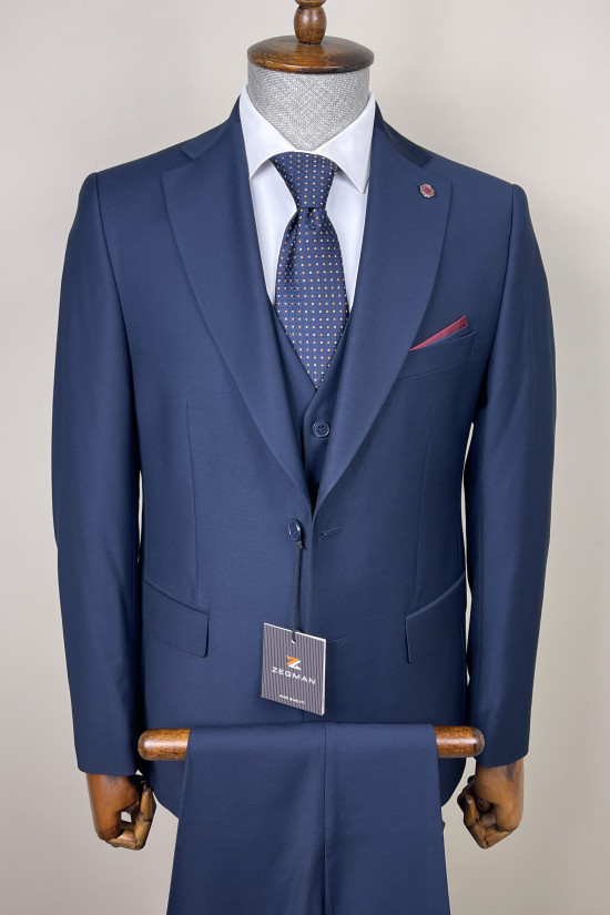 Mono Yaka Yelekli Sorti Takım Elbise 