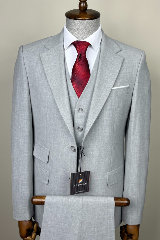 Mono Yaka Yelekli Takım Elbise 