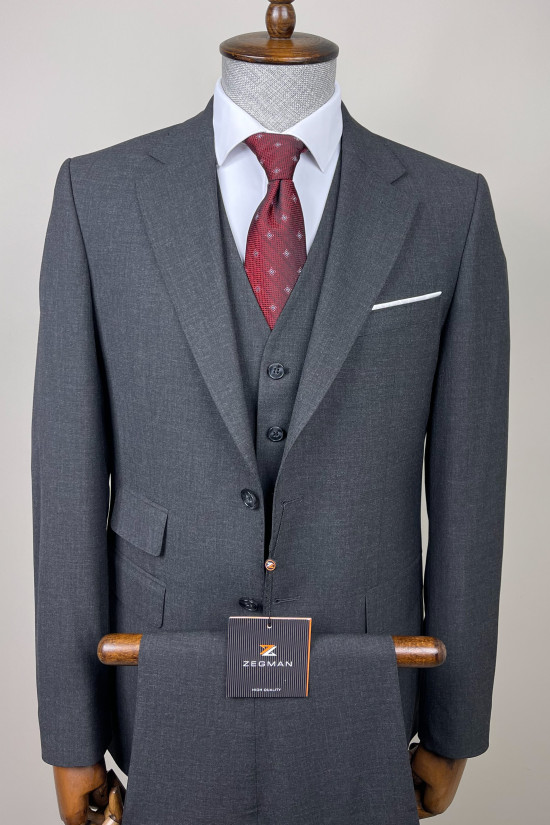 Mono Yaka Yelekli Takım Elbise 