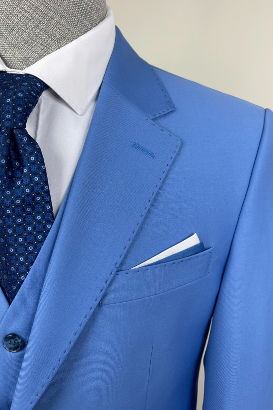 Mono Yaka Yelekli Takım Elbise 