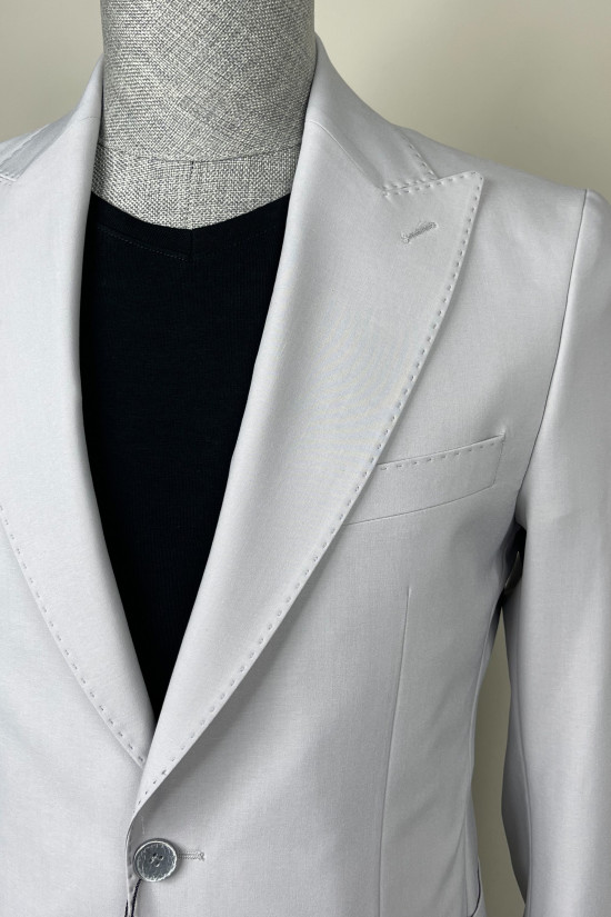 Sivri Yaka Torba Cep Takım Elbise